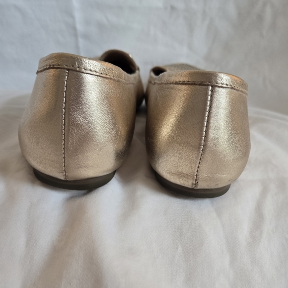 Me Too Alegra Flats in Gold, Size 9 - Picture 3 of 4
